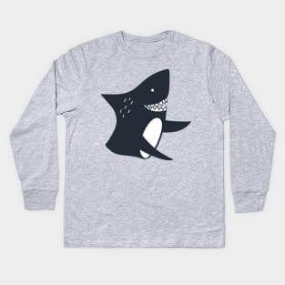 Dangerous Shark Kids Long Sleeve T-Shirt
